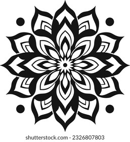 Mandala , Very Simple Coloring Book, PNG