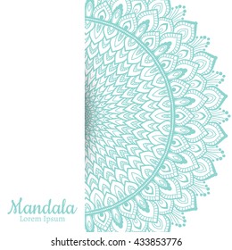 Mandala. Vintage decorative element. Ethnic round ornament