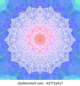 Mandala. Vintage decorative element. Ethnic round ornament