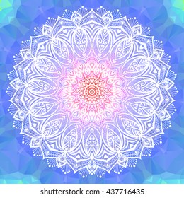 Mandala. Vintage decorative element. Ethnic round ornament