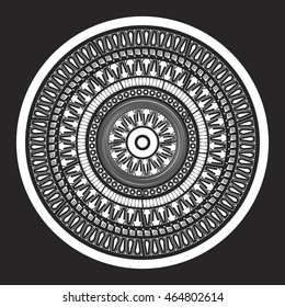 Mandala. Vintage decorative element. Oriental pattern, vector illustration.