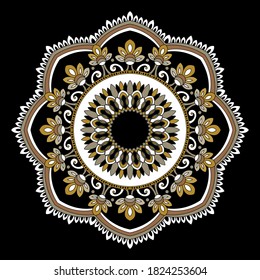 Mandala. Vintage decorative element. Vector.