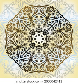 Mandala. Vintage decorative element. Vector.