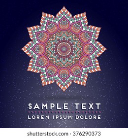 Mandala. Vintage decorative elements