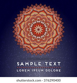 Mandala. Vintage decorative elements