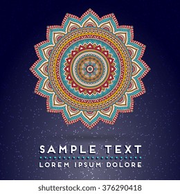 Mandala. Vintage decorative elements