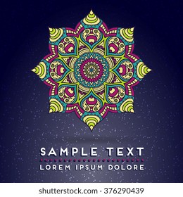 Mandala. Vintage decorative elements