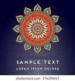 Mandala. Vintage decorative elements