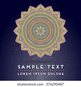 Mandala. Vintage decorative elements