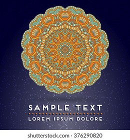 Mandala. Vintage decorative elements.