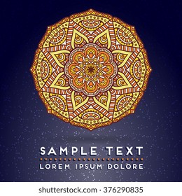 Mandala. Vintage decorative elements.