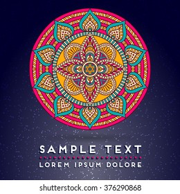 Mandala. Vintage decorative elements.