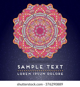 Mandala. Vintage decorative elements.