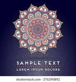 Mandala. Vintage decorative elements.