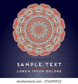 Mandala. Vintage decorative elements.