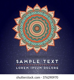 Mandala. Vintage decorative elements.