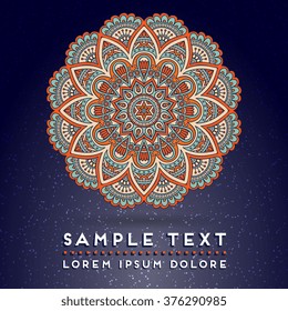 Mandala. Vintage decorative elements.