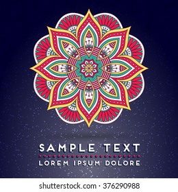 Mandala. Vintage decorative elements.