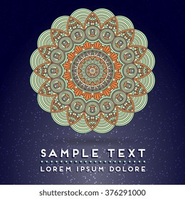 Mandala. Vintage decorative elements.