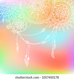 Mandala. Vintage decorative elements. Hand drawn background. Islam, Arabic, Indian, ottoman motifs.

