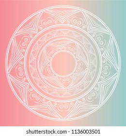 Mandala. Vintage decorative elements. Hand Drawn Background. Islam, Arabic, Indian, Ottoman, Native Americans, cosmic technogenic motives.