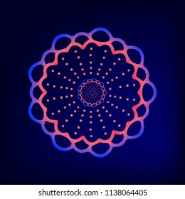 Mandala. Vintage decorative elements. Hand drawn background.
