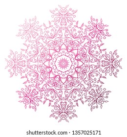 Mandala. Vintage decorative elements. Hand drawn background. Islam, Arabic, Indian, ottoman motifs