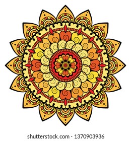 Mandala. Vintage decorative elements. Hand drawn background. Islam, Arabic, Indian, ottoman motifs