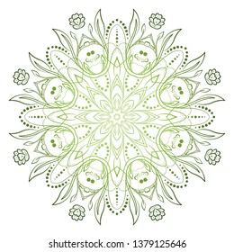 Mandala. Vintage decorative elements. Hand drawn background. Islam, Arabic, Indian, ottoman motifs