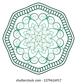 Mandala. Vintage decorative elements. Hand drawn background. Islam, Arabic, Indian, ottoman motifs