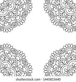 Mandala Vintage decorative elements. Hand drawn background. Islam, Arabic, Indian, ottoman motifs. Perfect for printing on fabric or paper.