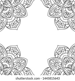 Mandala Vintage decorative elements. Hand drawn background. Islam, Arabic, Indian, ottoman motifs. Perfect for printing on fabric or paper.