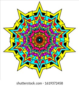 mandala, vintage decorative elements a hand drawn background 