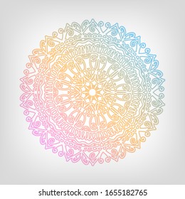 Mandala. Vintage decorative elements. Hand drawn background.