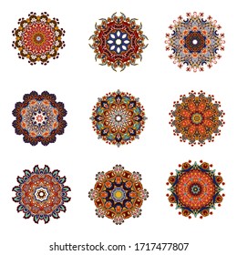 Mandala. Vintage decorative elements. Hand drawn background. Islam, Arabic, Indian, ottoman motifs.