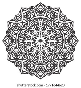 Mandala. Vintage decorative elements. Hand drawn background. Islam, Arabic
