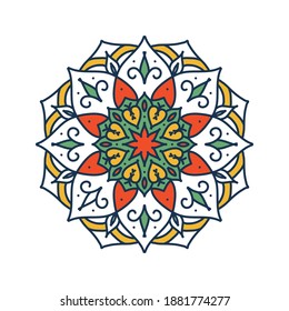 Mandala. Vintage decorative elements. Hand drawn background