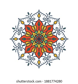 Mandala. Vintage decorative elements. Hand drawn background