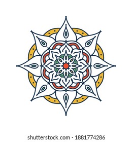 Mandala. Vintage decorative elements. Hand drawn background