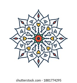 Mandala. Vintage decorative elements. Hand drawn background