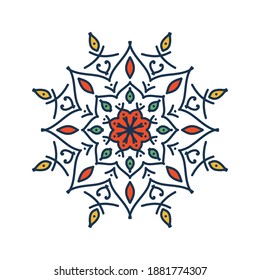 Mandala. Vintage decorative elements. Hand drawn background