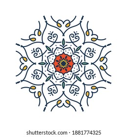 Mandala. Vintage decorative elements. Hand drawn background
