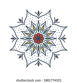 Mandala. Vintage decorative elements. Hand drawn background