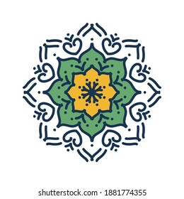 Mandala. Vintage decorative elements. Hand drawn background