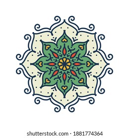 Mandala. Vintage decorative elements. Hand drawn background