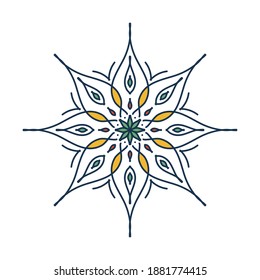 Mandala. Vintage decorative elements. Hand drawn background