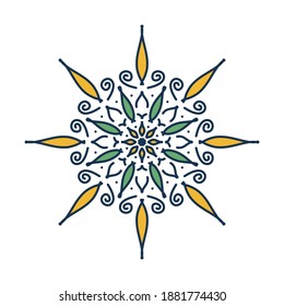 Mandala. Vintage decorative elements. Hand drawn background