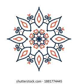 Mandala. Vintage decorative elements. Hand drawn background