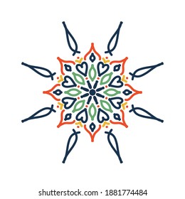 Mandala. Vintage decorative elements. Hand drawn background