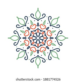 Mandala. Vintage decorative elements. Hand drawn background